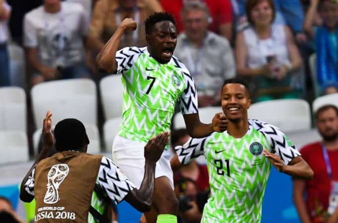 Ahmed Musa celebrating goal Ahmed Musa’s Inspiring Use of Net Worth Strikes a Chord with Super Eagles Fans
