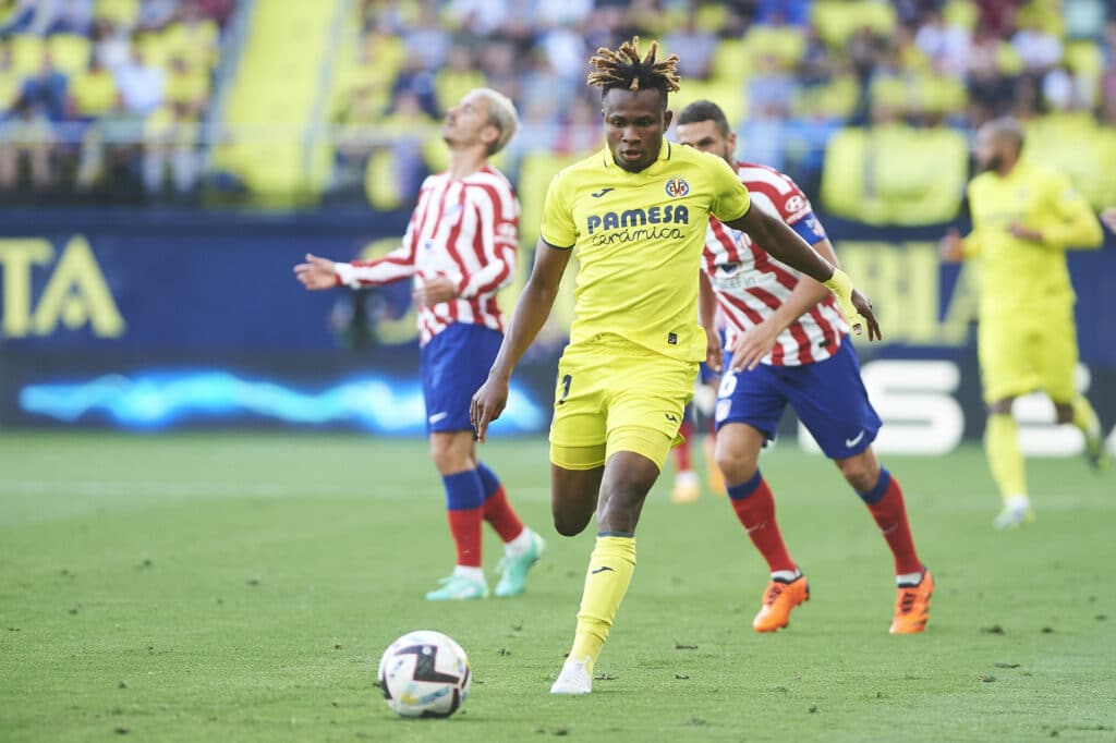 Samuel Chukwueze in action for Villarreal