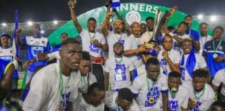 Enyimba players on cloud nine after N20m cash reward for NPL win Enyimba players on cloud nine after N20m cash reward for NPL win