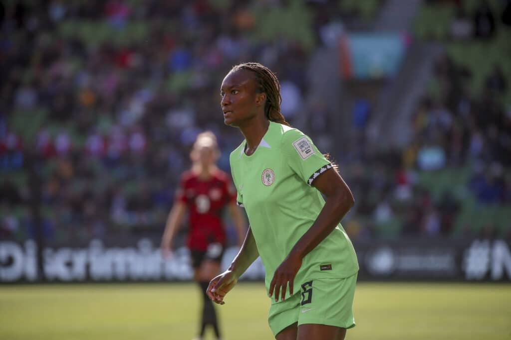 Super Falcons' Ifeoma Onumonu at the FIFA Women's World Cup