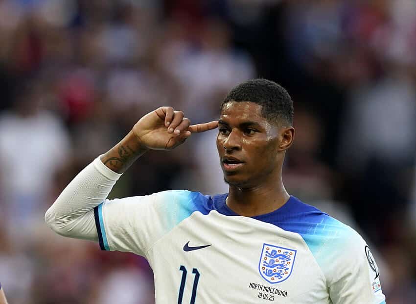 Asisat Oshoala up for 2023 Ballon D'or Socrates award 3 Marcus Rashford in action for England