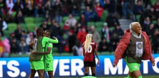 Super Falcons squad in party mood ahead of Australia clash