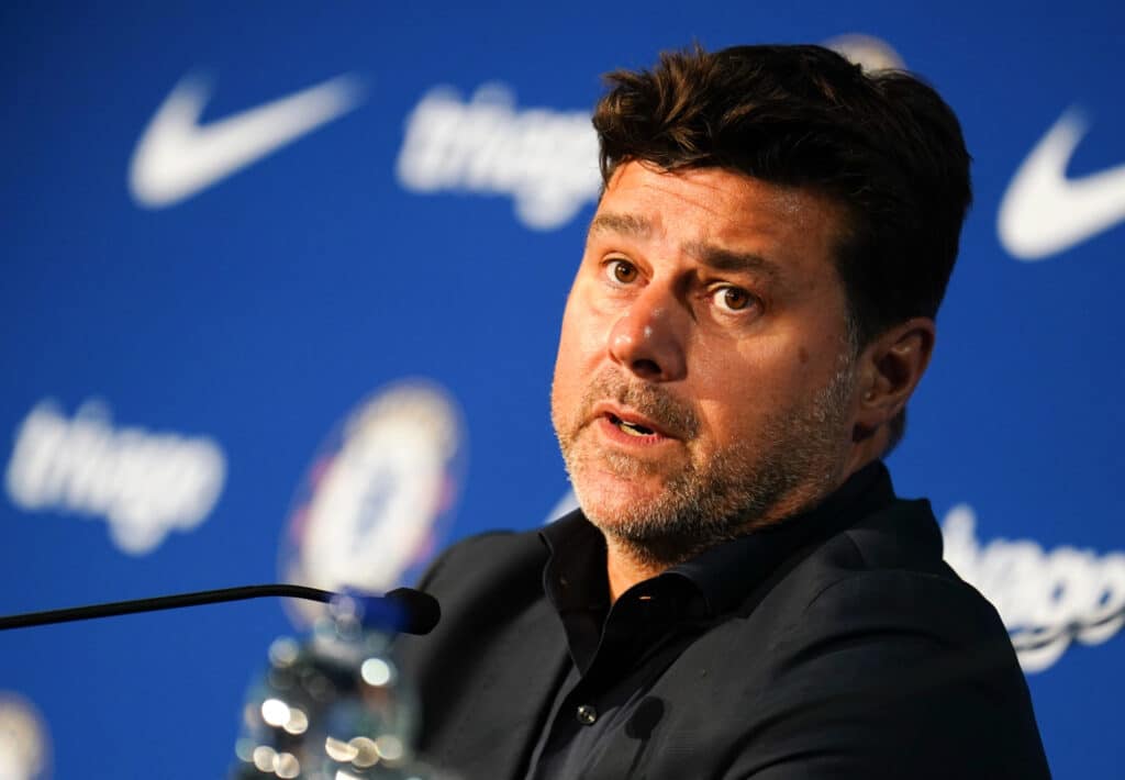 Mauricio Pochettino, Chelsea manager during a press conference