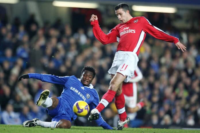 Mikel Obi in action for Chelsea Super Eagles icons make Premier League Greatest African XI