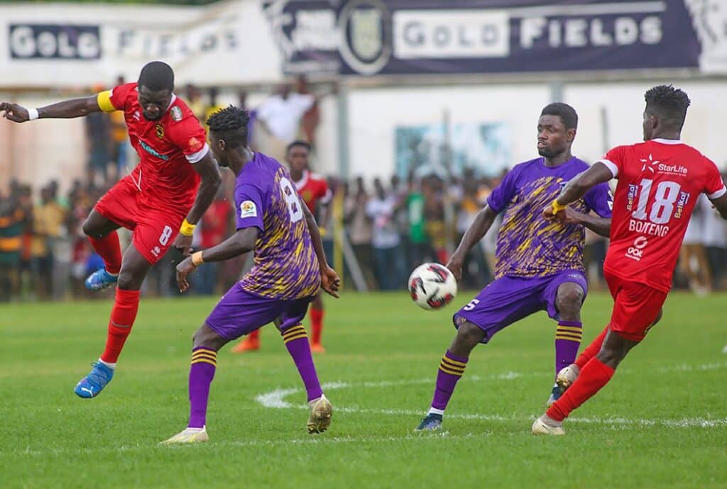 Asante Kotoko players in action