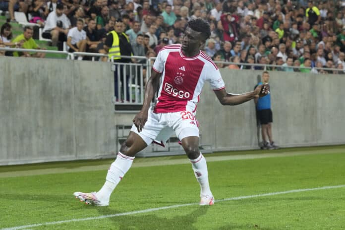 Mohammed Kudus celebrates scoring against Ludogorets Netizens wax lyrical about Mohammed Kudus after smashing hat-trick