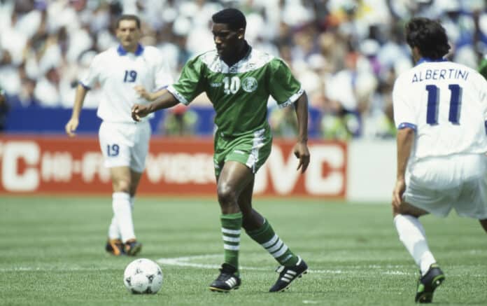 Super Eagles legend Jay Jay Okocha back in the day Super Eagles’ BFFs – Okocha, Osimhen’s best friends in football