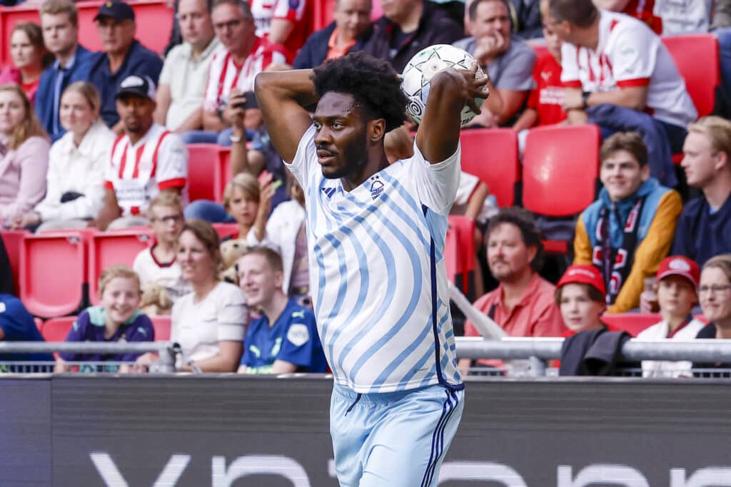 Arsenal vs Nottingham Forest lineups - Can Forest claim win in Awoniyi's absence? 3 Ola Aina takes a thrown in for new club Nottingham Forest