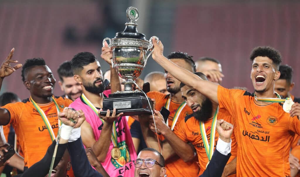 Bendel Insurance's next opponents RSB Berkane celebrating CAF Super Cup win in 2022