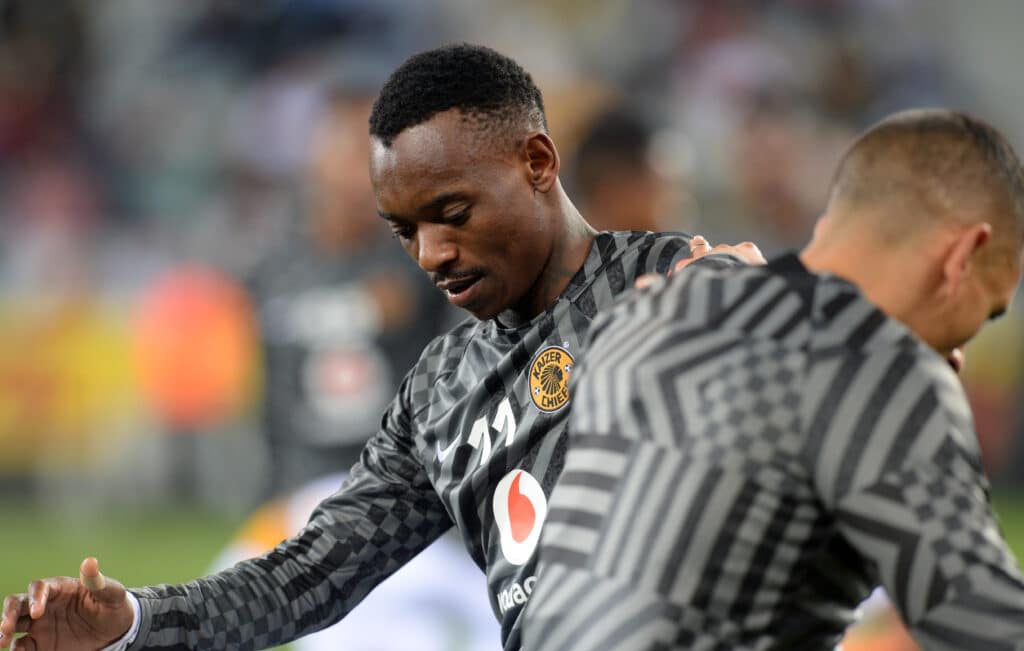 Khama Billiat of Kaizer Chiefs during warm ups