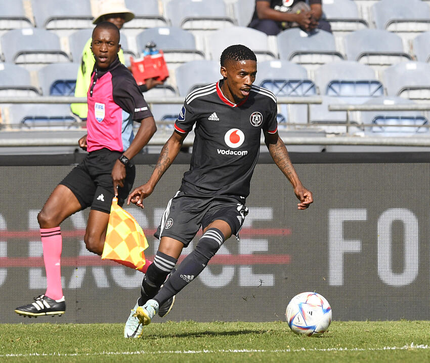 Monnapule Saleng in action for Orlando Pirates