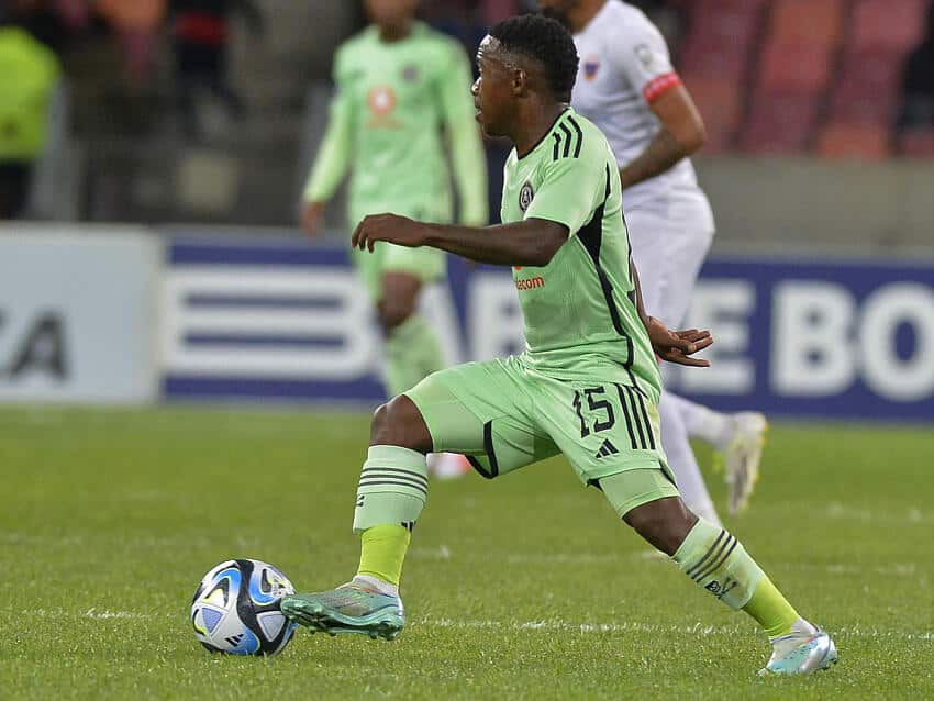 Phillip Ndlondlo of Pirates in action