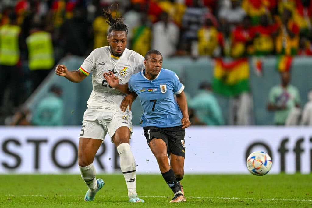 Antoine Semenyo - Parents, salary, net worth, market value 5 Antoine Semenyo at the FIFA World Cup 2022