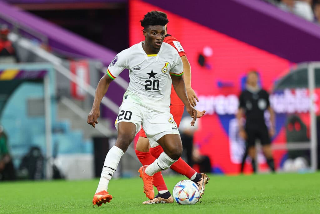 Mohammed Kudus in action for Ghana