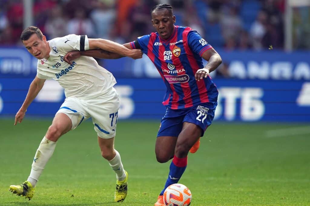 Victor Moses in action for Spartak Moscow