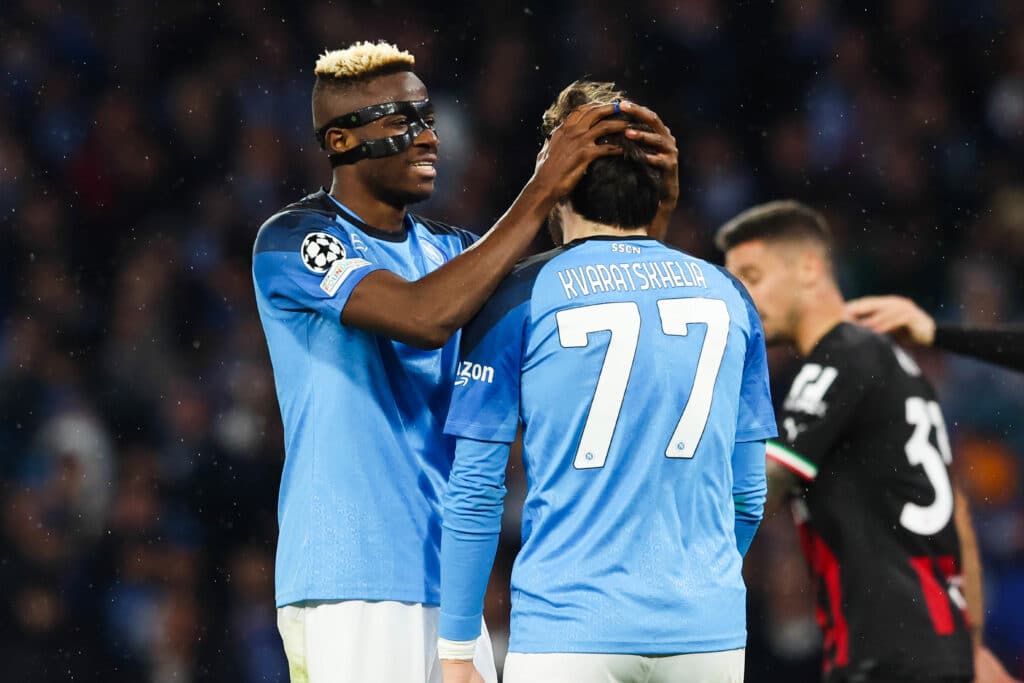 Proposed â¬10m Victor Osimhen salary sparks trouble at Napoli 1 Victor Osimhen and Khvicha Kvaratskhelia