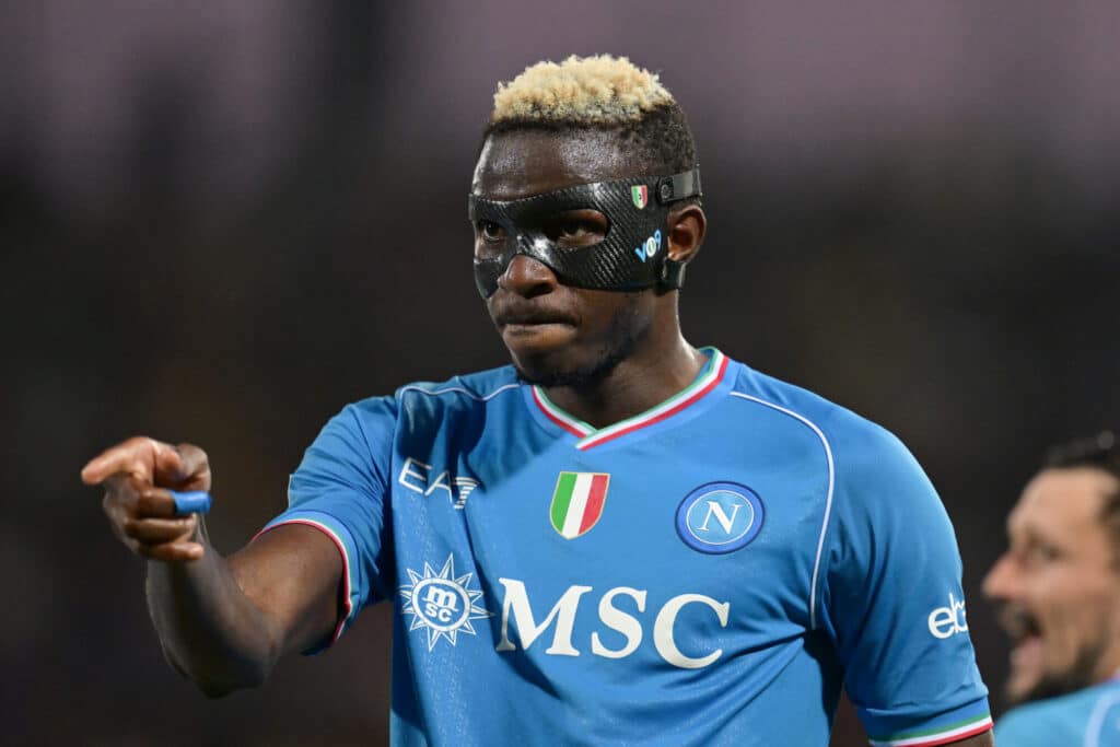 How Napoli will pay Victor Osimhen's â¬10 million salary 1 Victor Osimhen in action for Napoli