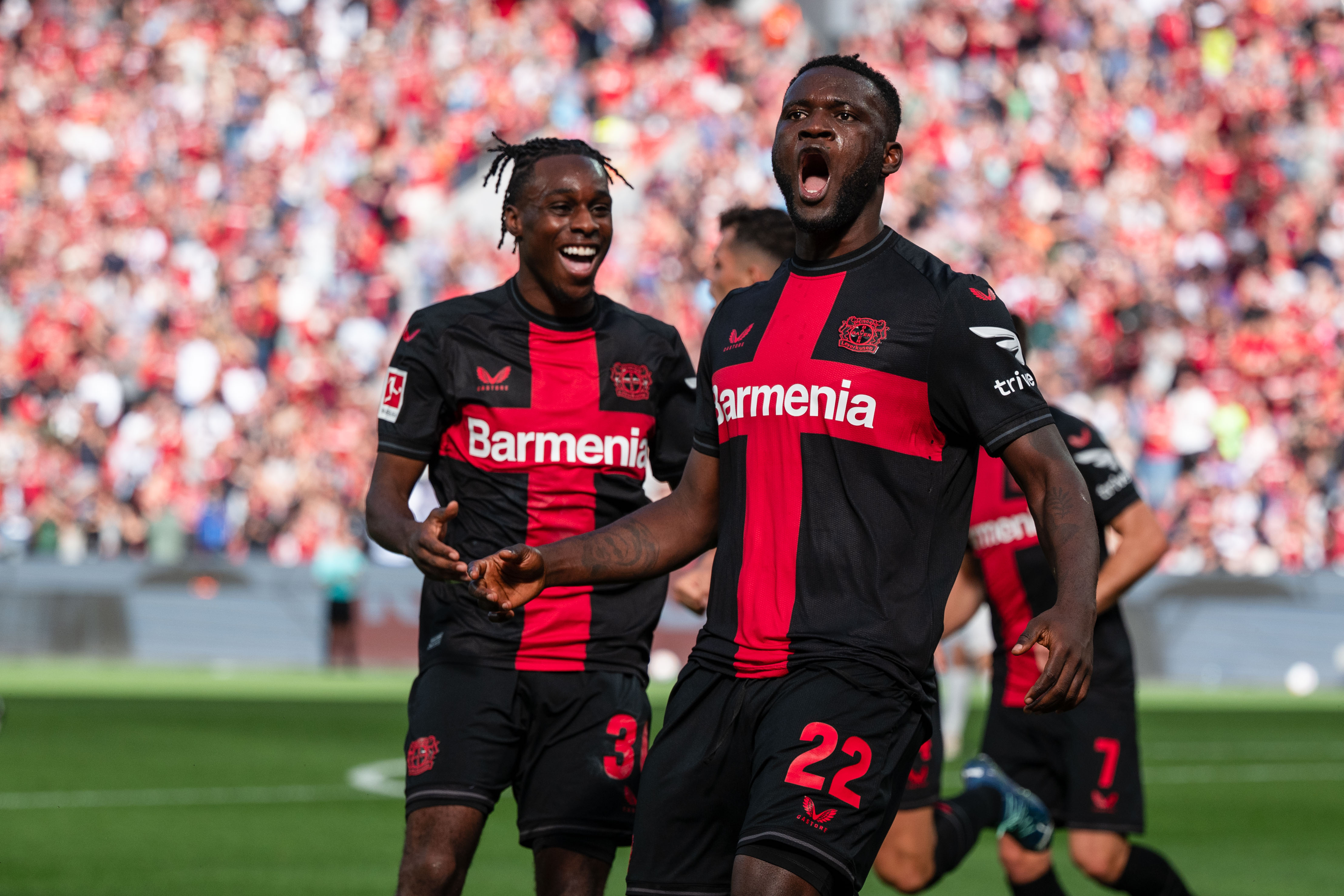 One goal behind Harry Kane! Victor Boniface on fire in Germany