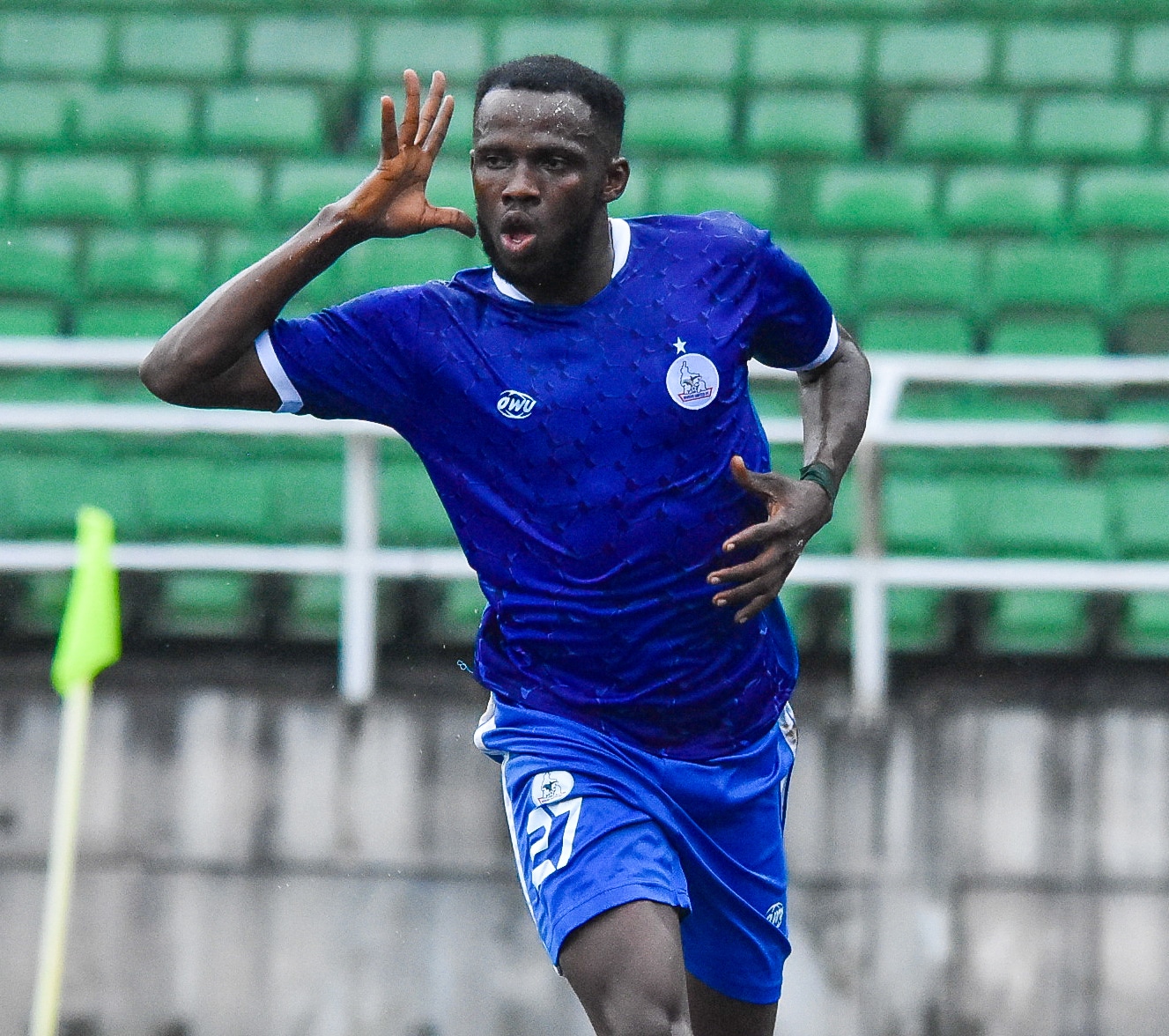 Rivers United top goal scorers EVER 3 Rivers United Gideon Duru celebrating a goal