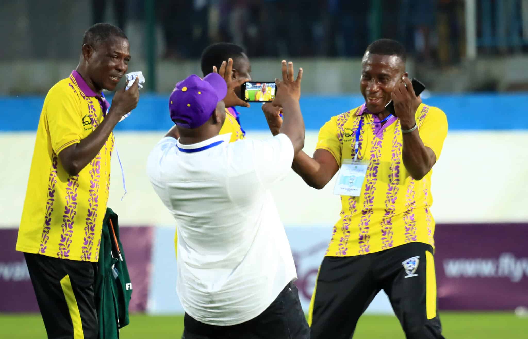 Medeama vs Accra Lions lineups, 3 predictions - Ghana Premier League 1 Medeama players celebrate a goal