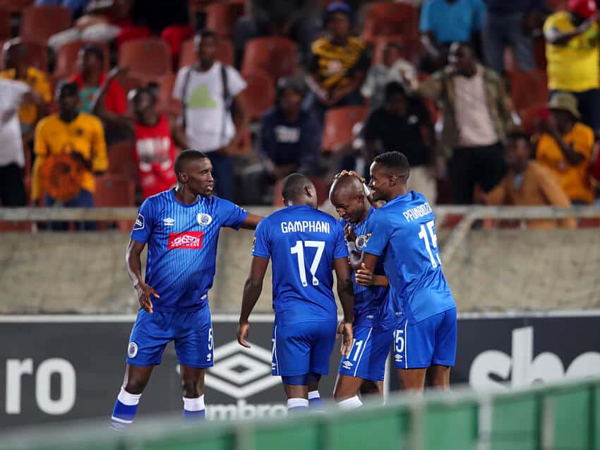 SuperSport United hand Chiefs third PSL loss of the season 1 SuperSport United celebrates scoring Chiefs
