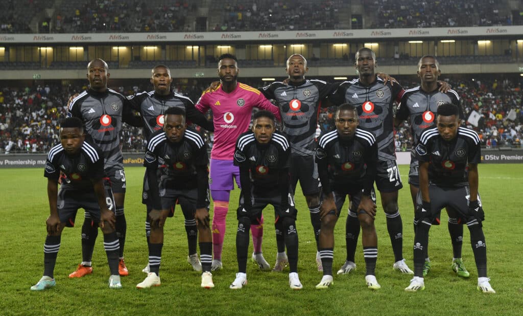 Orlando Pirates Team Picture during the DStv Premiership 2023/24 match between Orlando Pirates and Mamelodi Sundowns