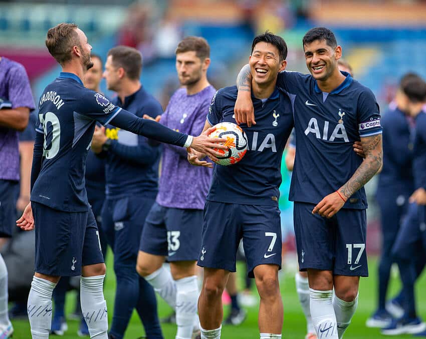 Heung-min Son in action for Spurs
