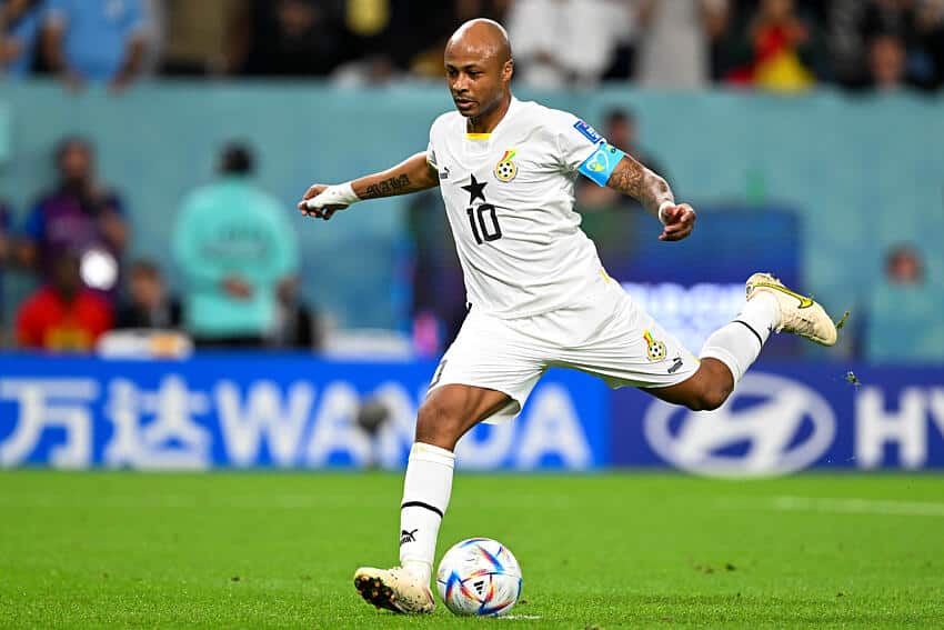 Andre Ayew in action for Ghana