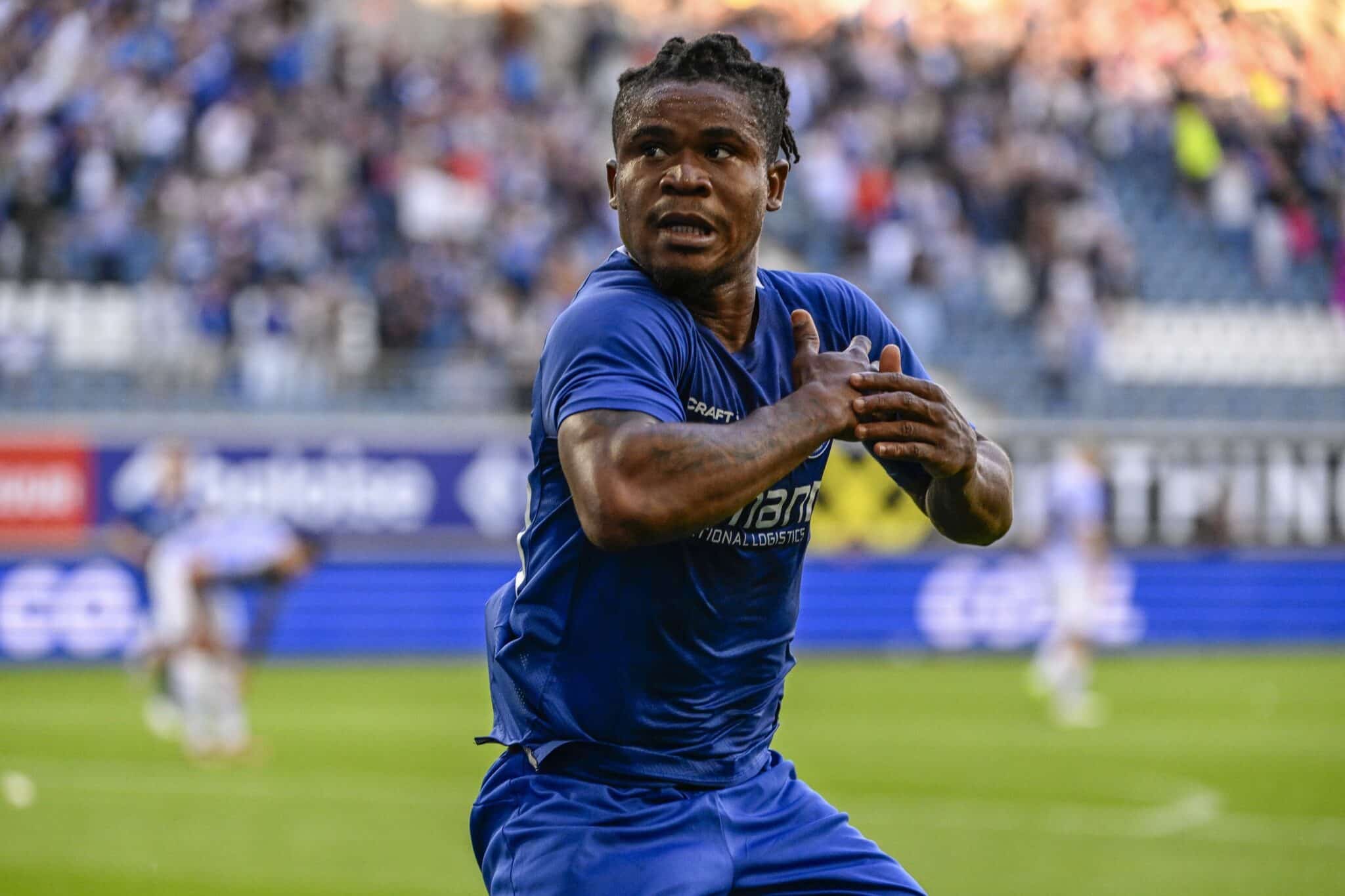 Gift Orban celebrating another goal