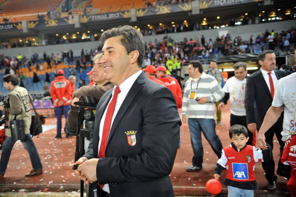 Jose Peseiro in the final of the Portuguese cup 2013 