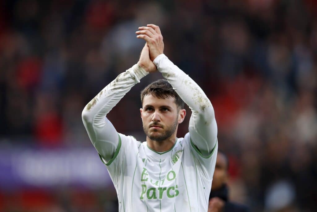 Santiago Gimenez of Feyenoord during the Dutch Eredivisie