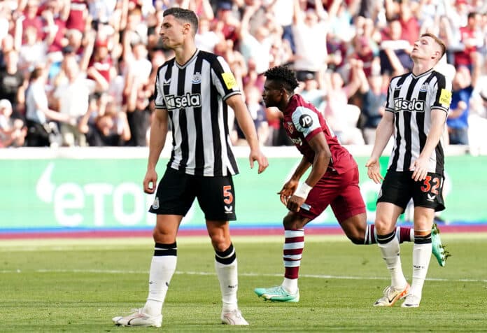 West Ham United v Newcastle United - Premier League - London Stadium Mohammed Kudus nets late equaliser in West Ham vs Newcastle