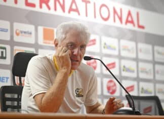 Bafana Bafana coach Hugo Broos denies clash with Orlando Pirates star Lepasa
