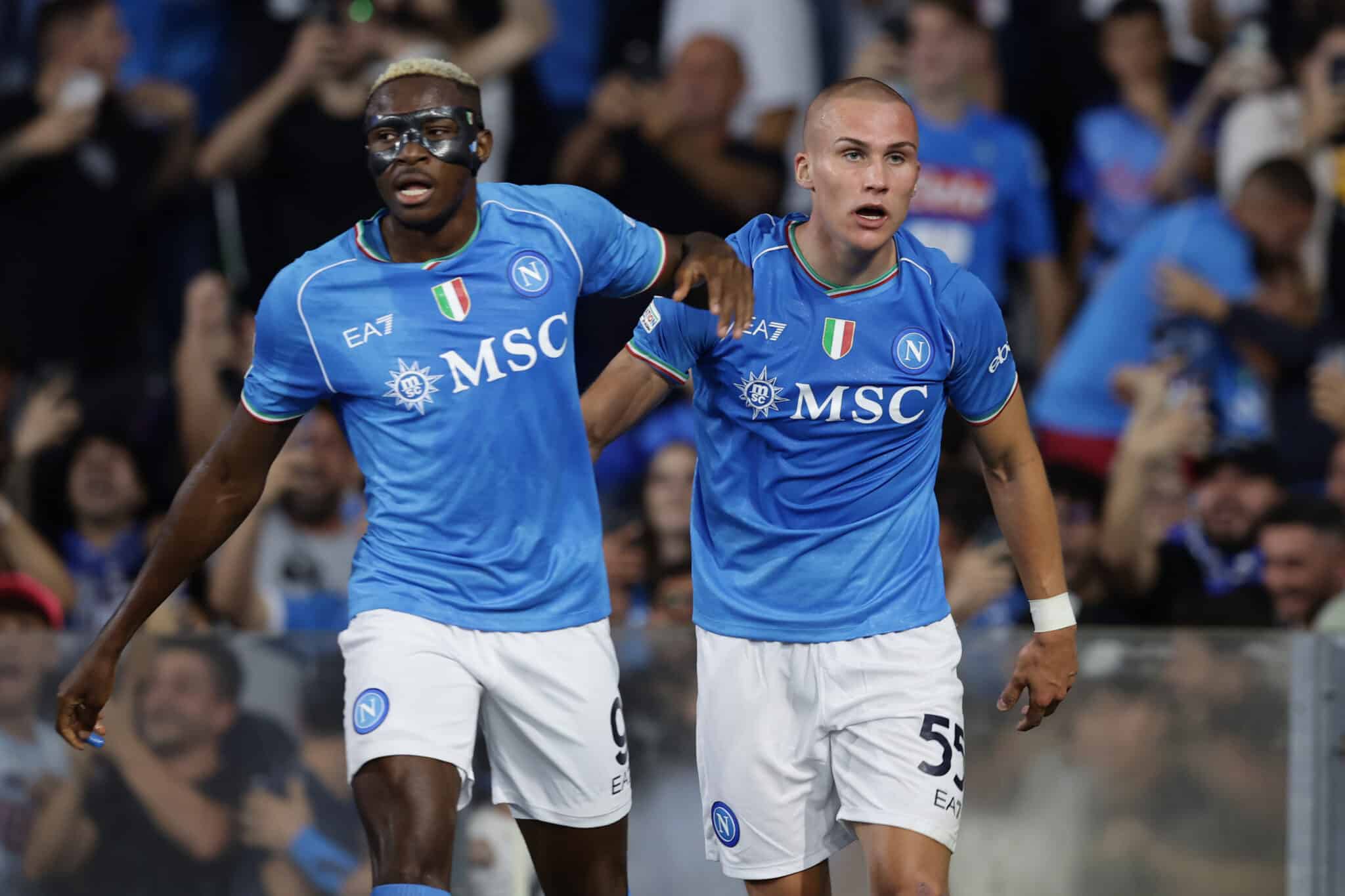 Osimhen fires blanks in Napoli 2-3 loss to Real Madrid 2 Rudiger stops Osimhen from scoring against real madrid in 3-2 win