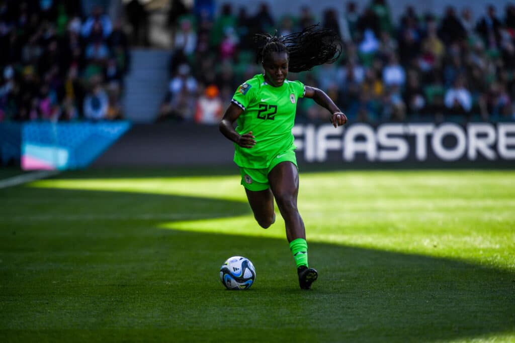 Michelle Alozie is seen in action during the FIFA Women's World Cup 2023