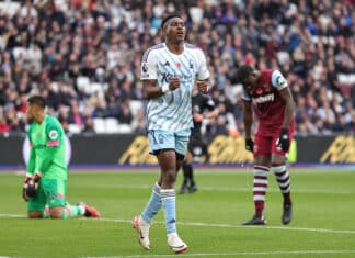 Taiwo Awoniyi back amongst the goals in Forest’s 3-2 defeat to West Ham