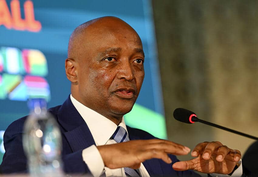Why is it AFCON 2023 and not 2024? 1 CAF president Patrice Motsepe during AFCON draw