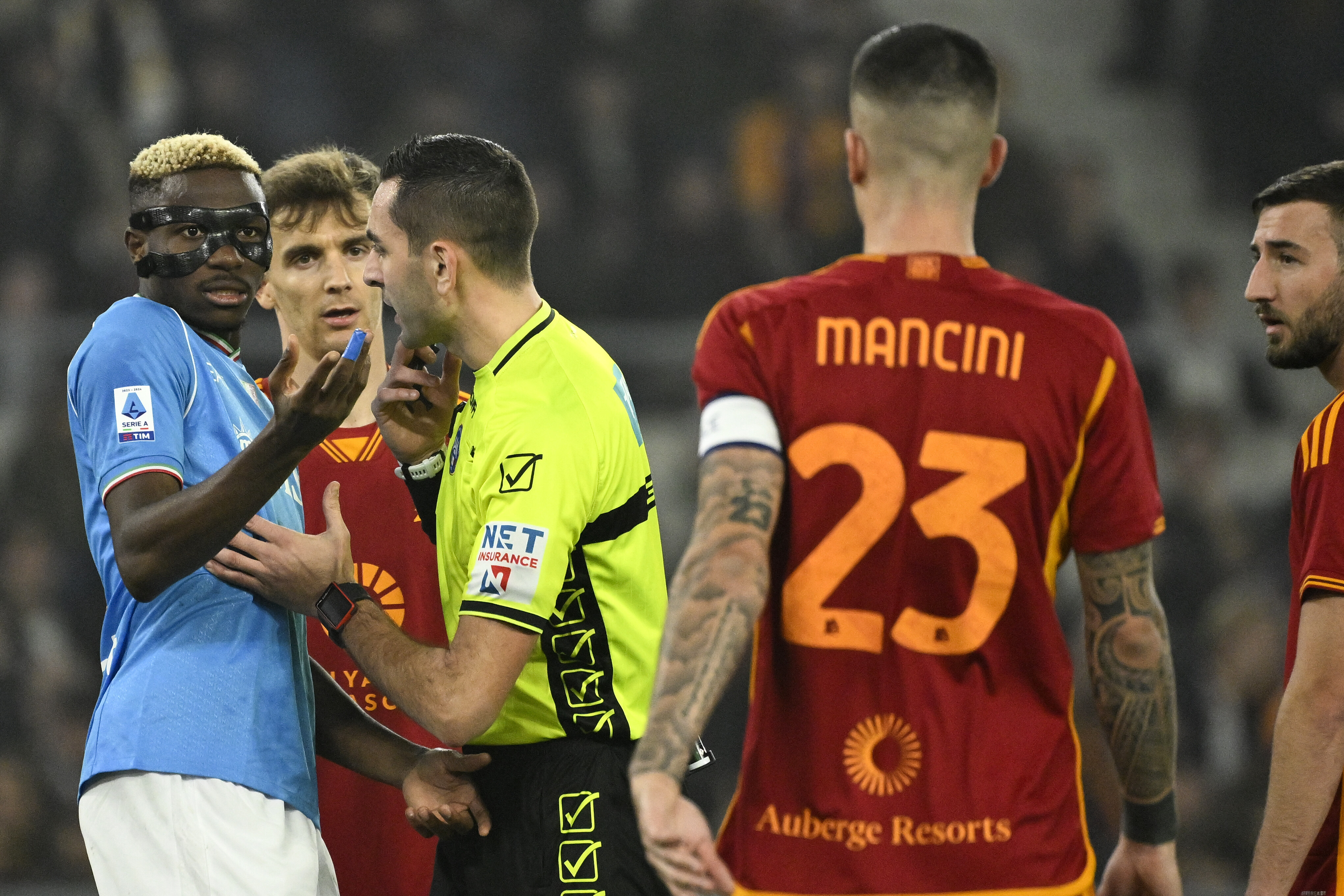 Napoli manager ‘pardons’ Victor Osimhen for red card against Roma