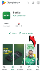 Bet9ja android download step 3