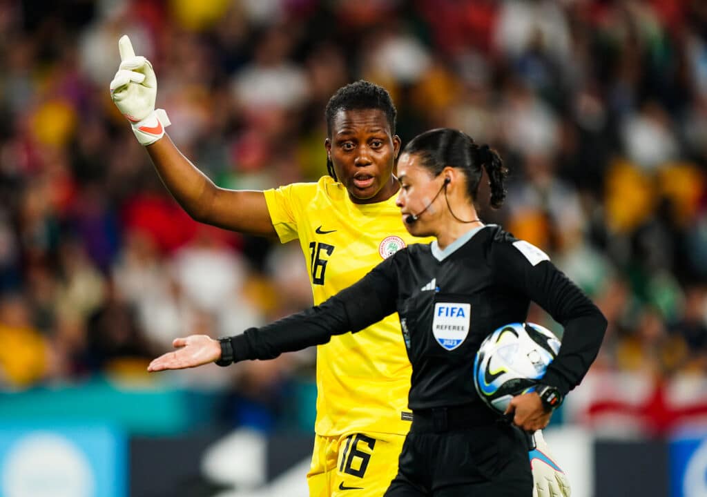 Super Falcons goalkeeper Chiamaka Nnadozie